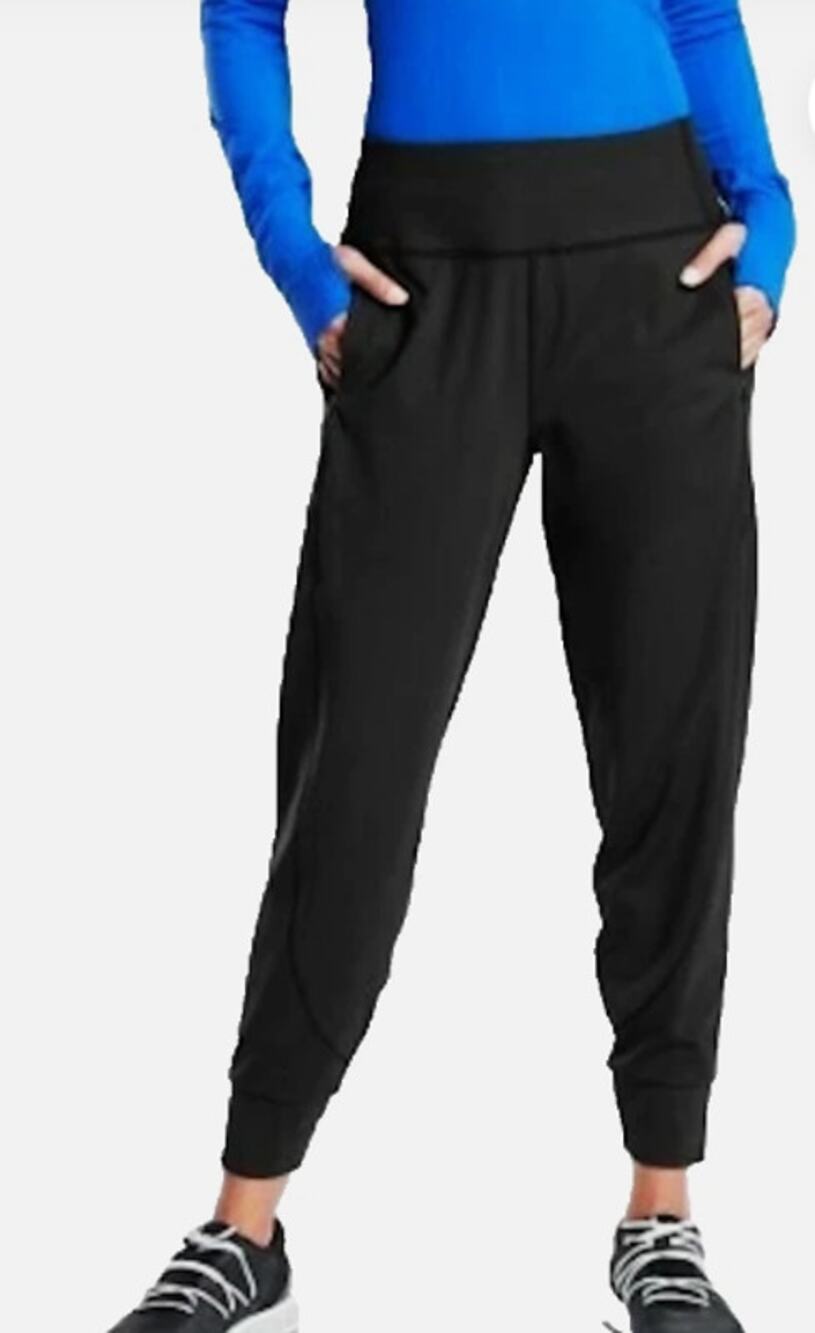 Athleta Distance Jogger Pants Black Size Small Athletic Travel Stretch Women